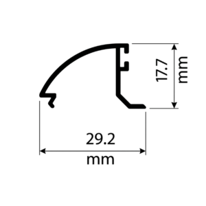 Pisavidrio Curvo Proyectante ALN - 635